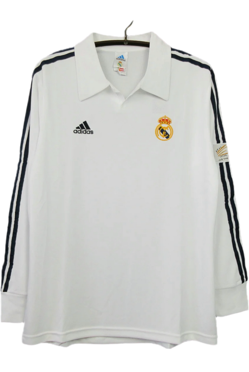 Camiseta manga larga local Real Madrid 01/02