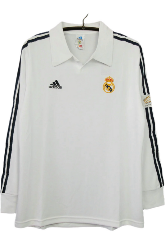 Camiseta manga larga local Real Madrid 01/02