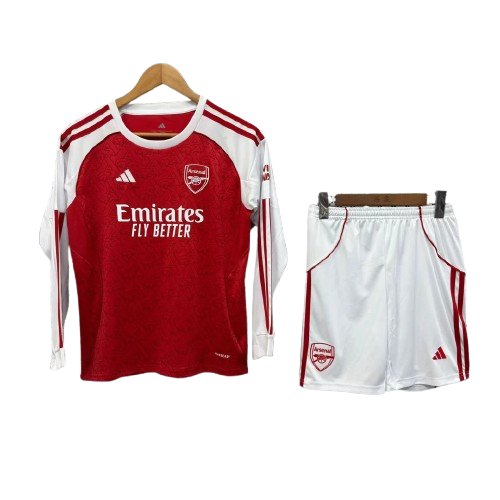 Arsenal Home Maniche Lunghe - Kit Bambino 25/26